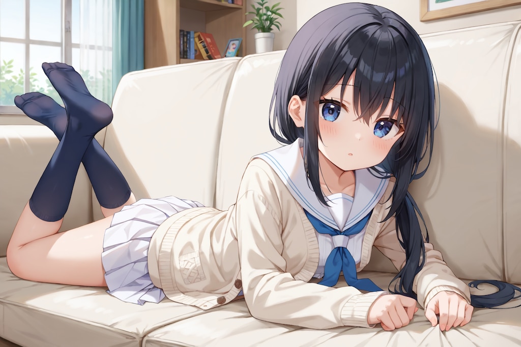 ソファでごろごろ