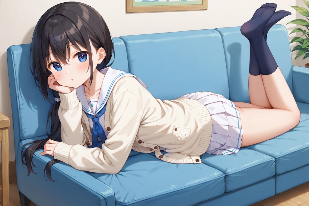 ソファでごろごろ