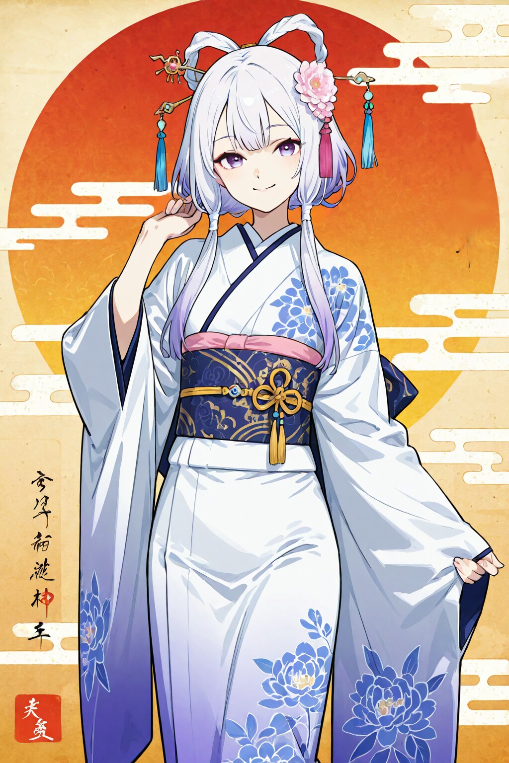 麗らかなる藍牡丹 | の人気AIイラスト・グラビア