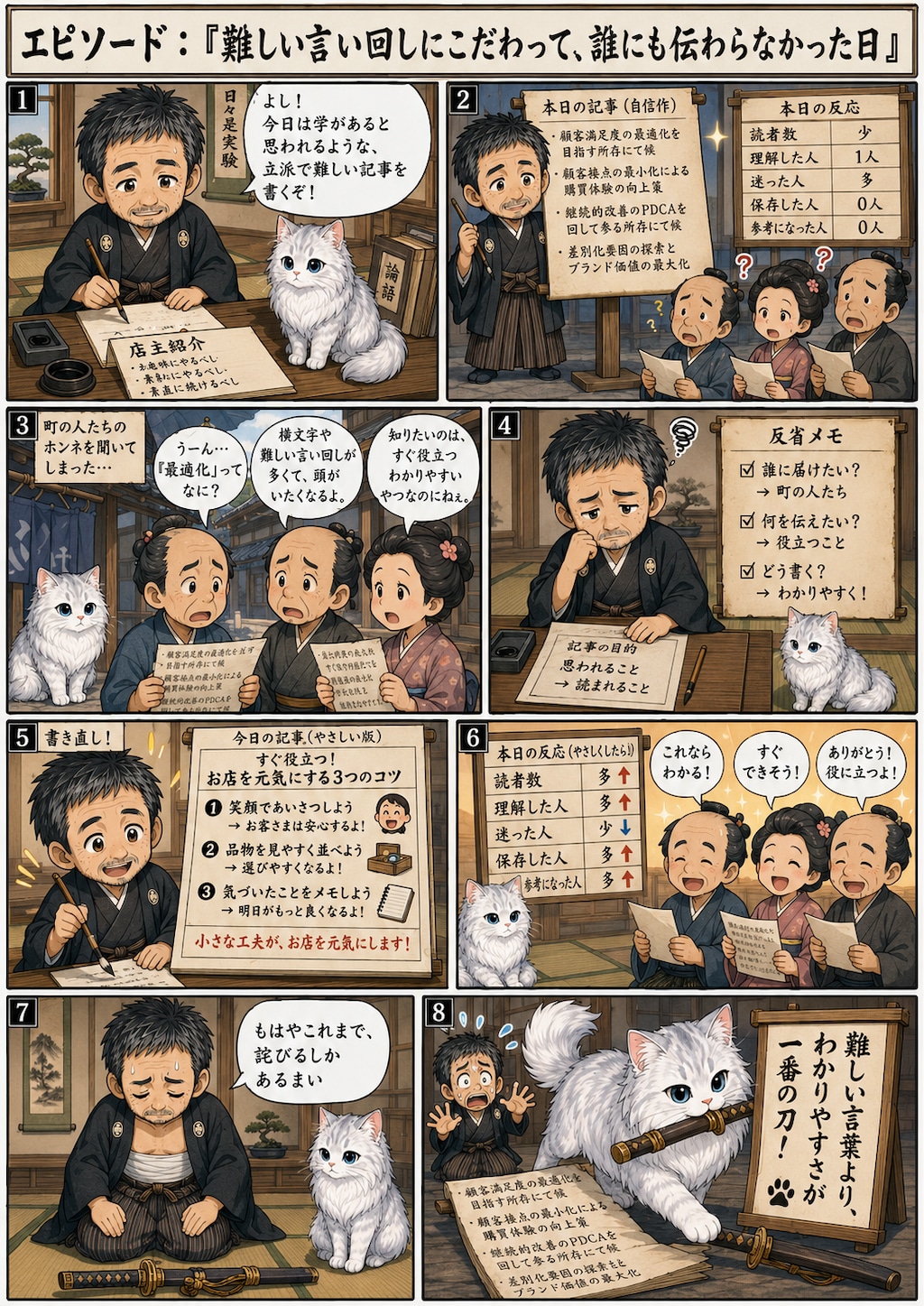 絵も漫画も描けない無職のおっさんの猫漫画