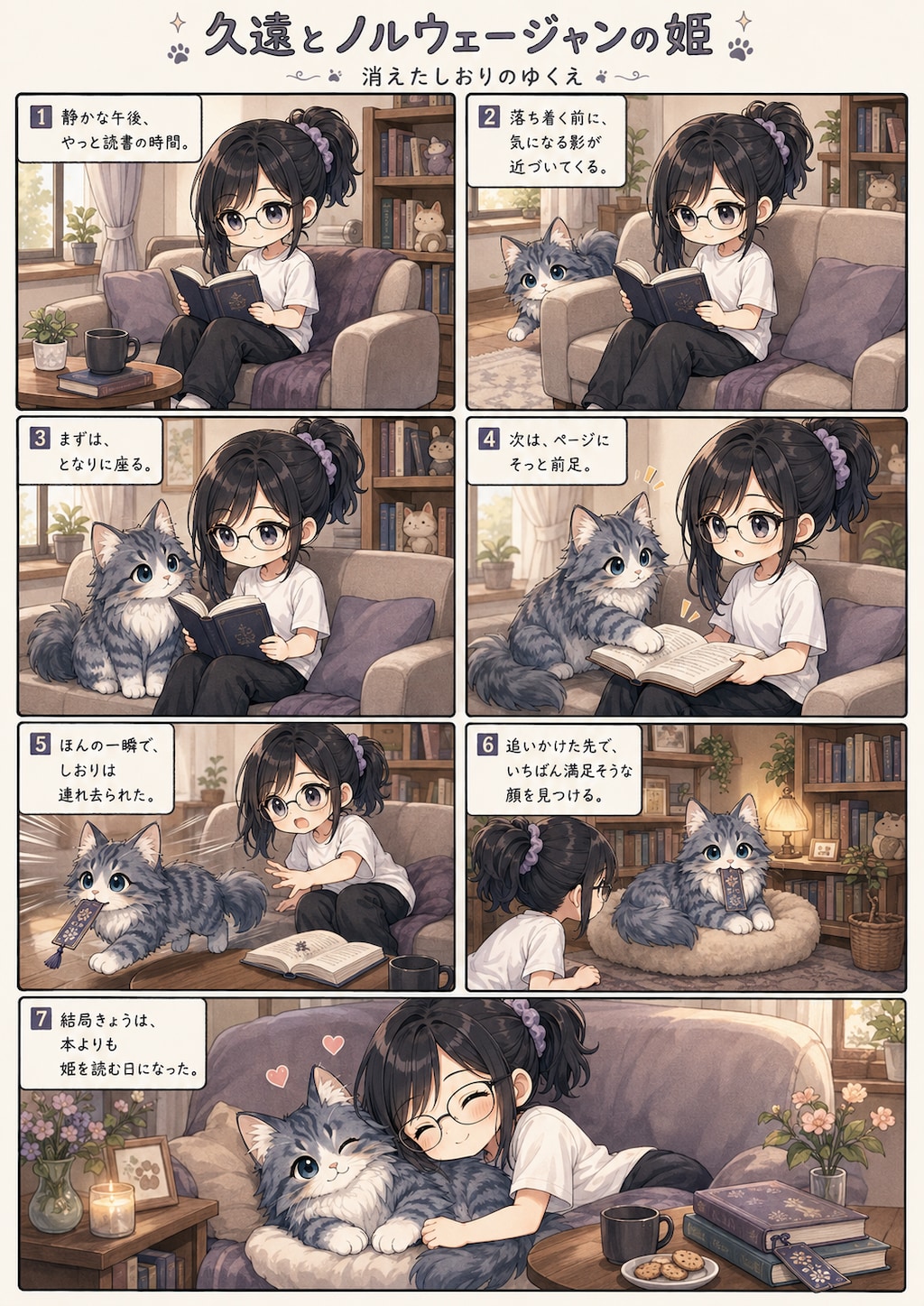 絵も漫画も描けない無職のおっさんの猫漫画