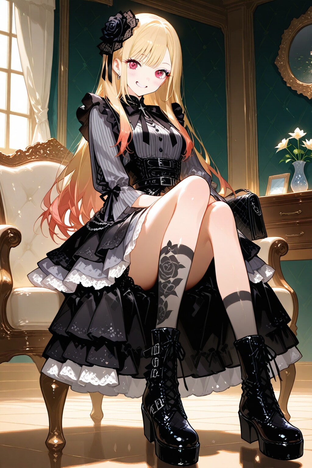 喜多川海夢ちゃん、ゴシック風ファッションを着る　－その２－