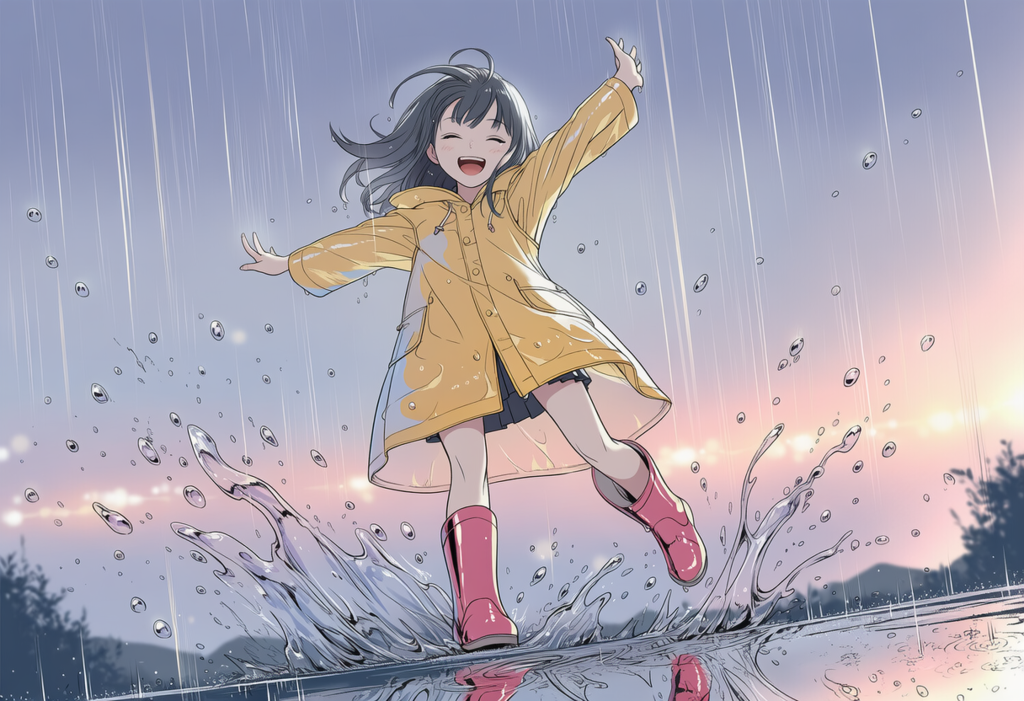 今日は雨だ！