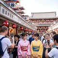 着物で浅草（観光客に囲まれました😄） 3枚目