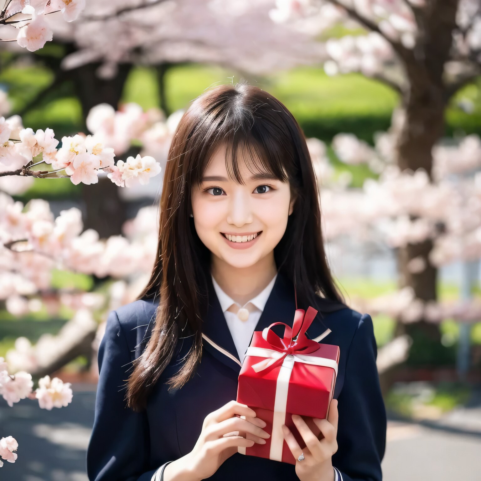 黒髪ロングでブレザーの美女２６ | の人気AIイラスト・グラビア