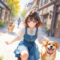 犬の散歩 4枚目