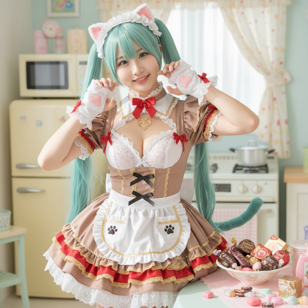 みどツイにゃん。バレンタイン準備