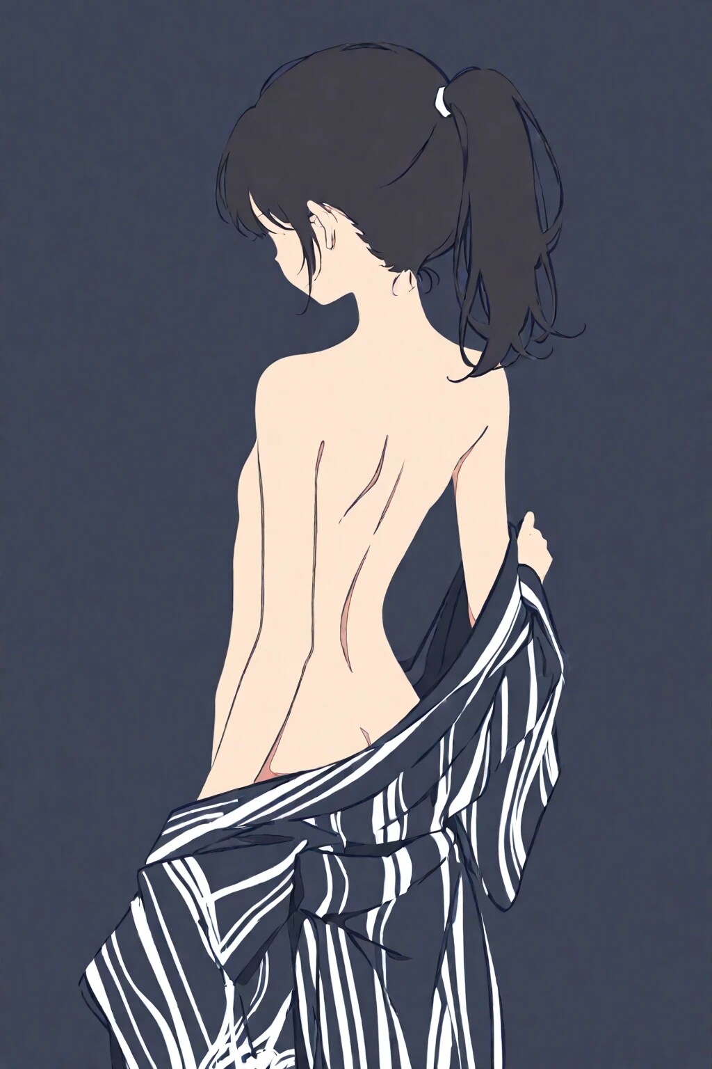 フラットな画風とお胸