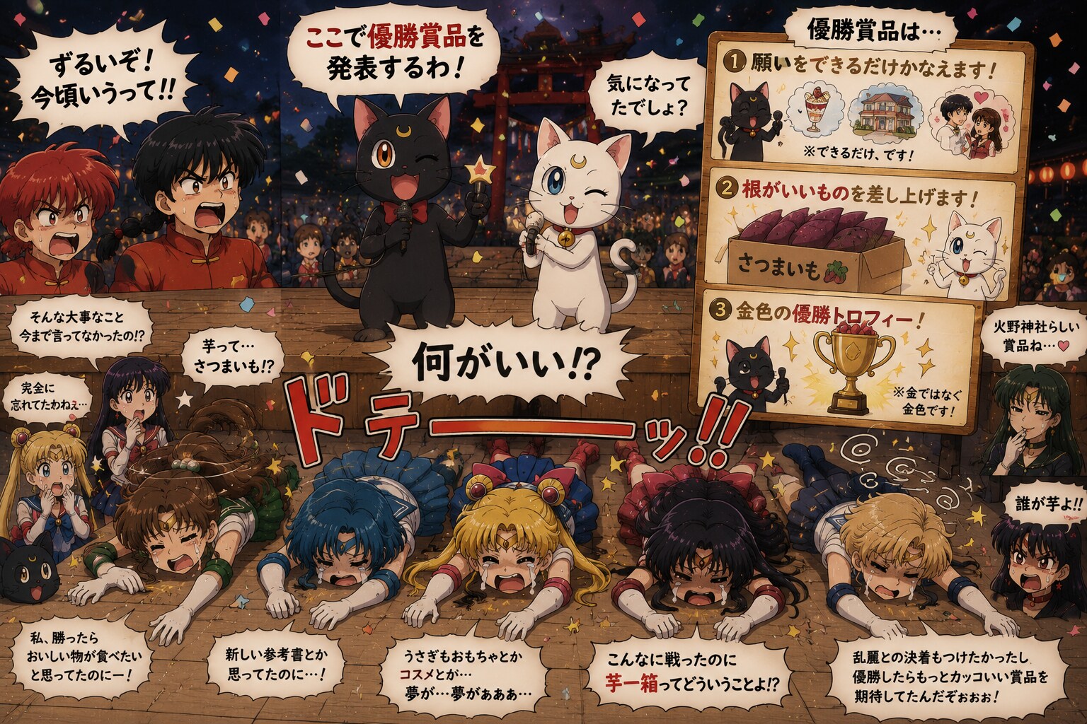 衝撃の優勝賞品発表 | の人気AIイラスト・グラビア