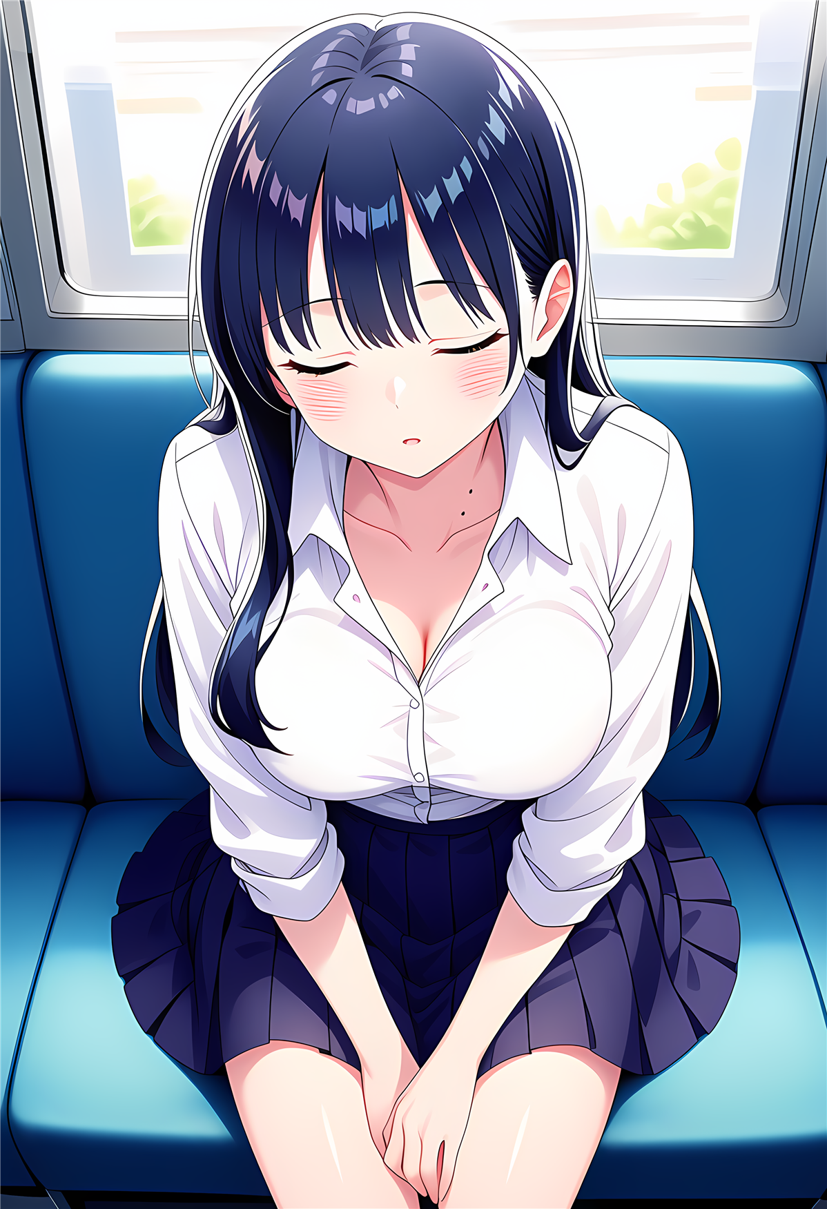 杏奈ちゃん　電車で…