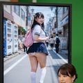 春めいた暖気の影響で、生脚JKが増える見込みです。 3枚目