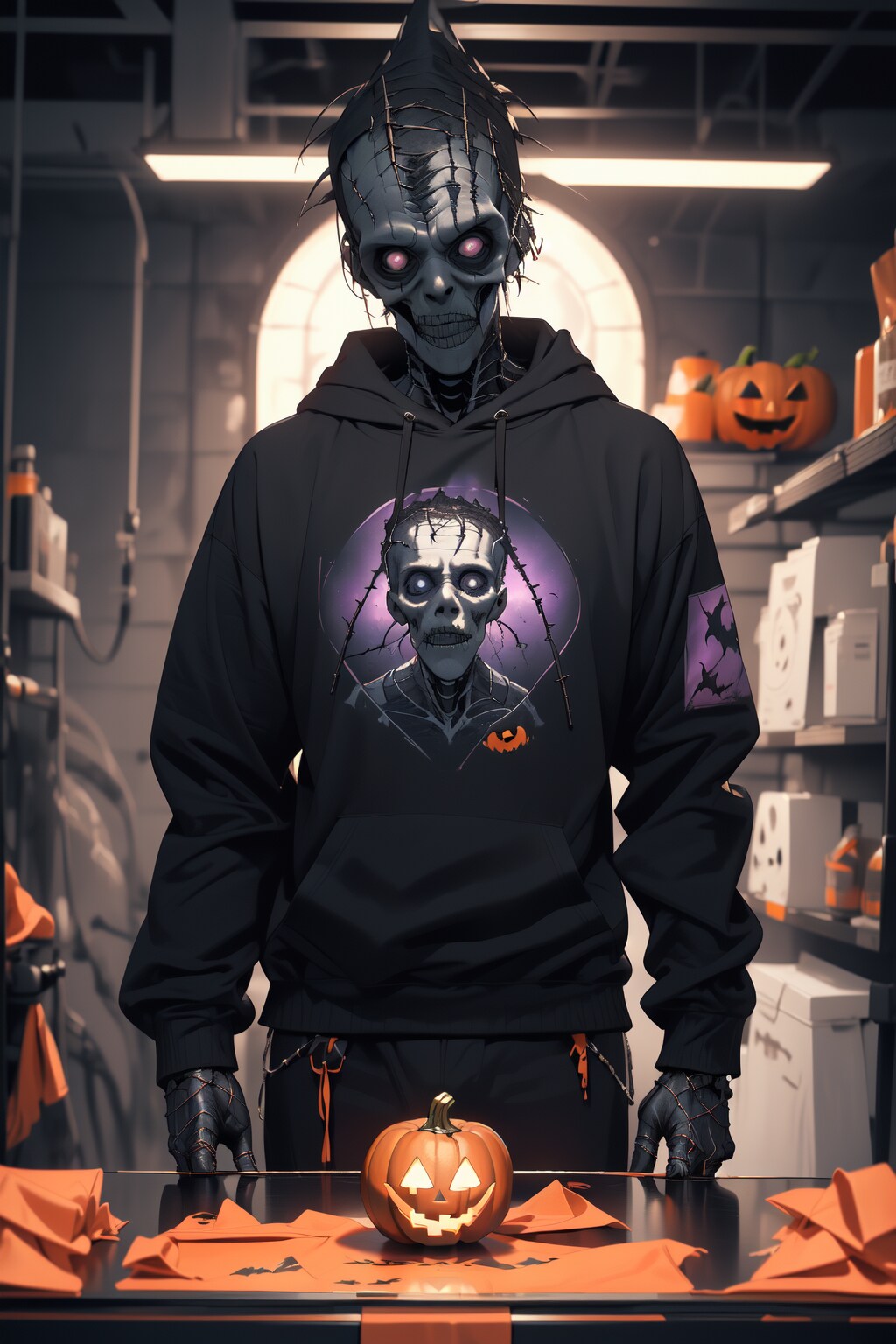 ハロウィン会場の受付係