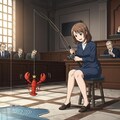 裁判中の裁判所内で釣り 7枚目