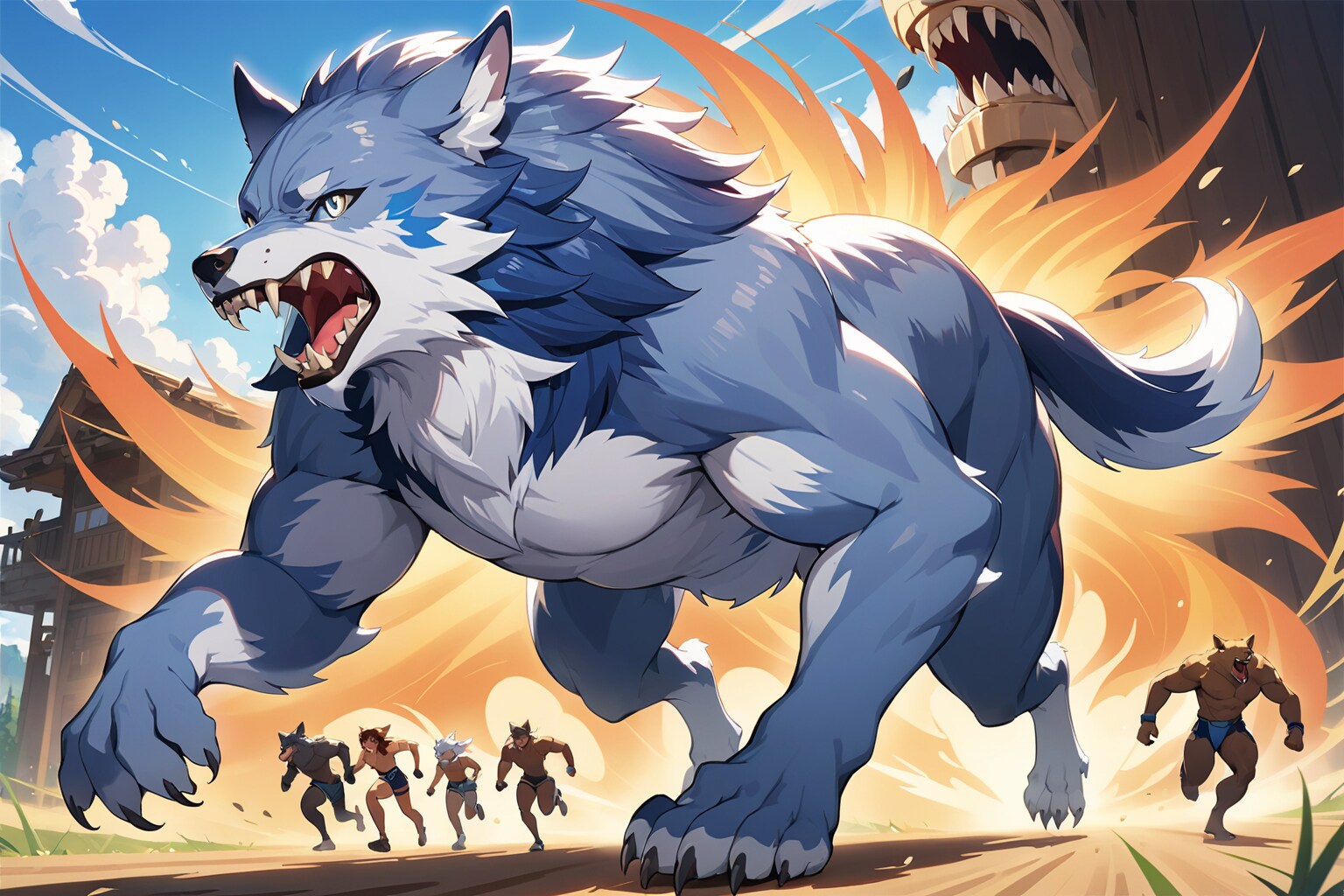 ハイ・グレーウルフ(上位灰狼)_20241015 | の人気AIイラスト・グラビア