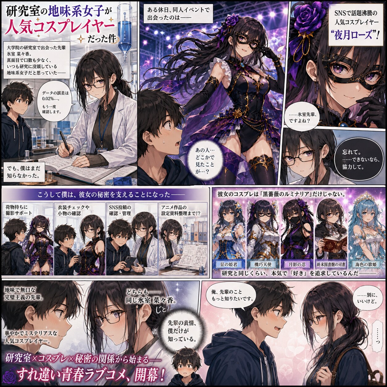 研究室の地味系女子が人気コスプレイヤーだった件（コミカライズ版）