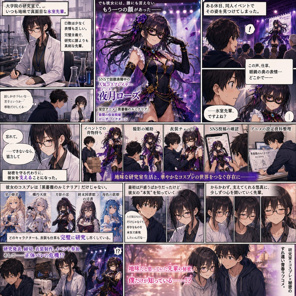 研究室の地味系女子が人気コスプレイヤーだった件（コミカライズ版）