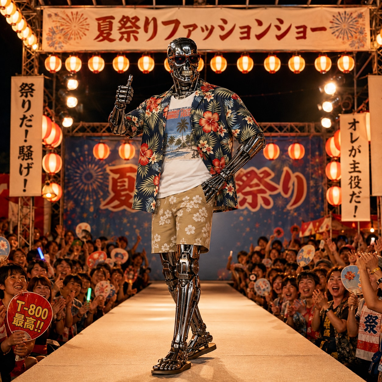 夏祭りファッションショー