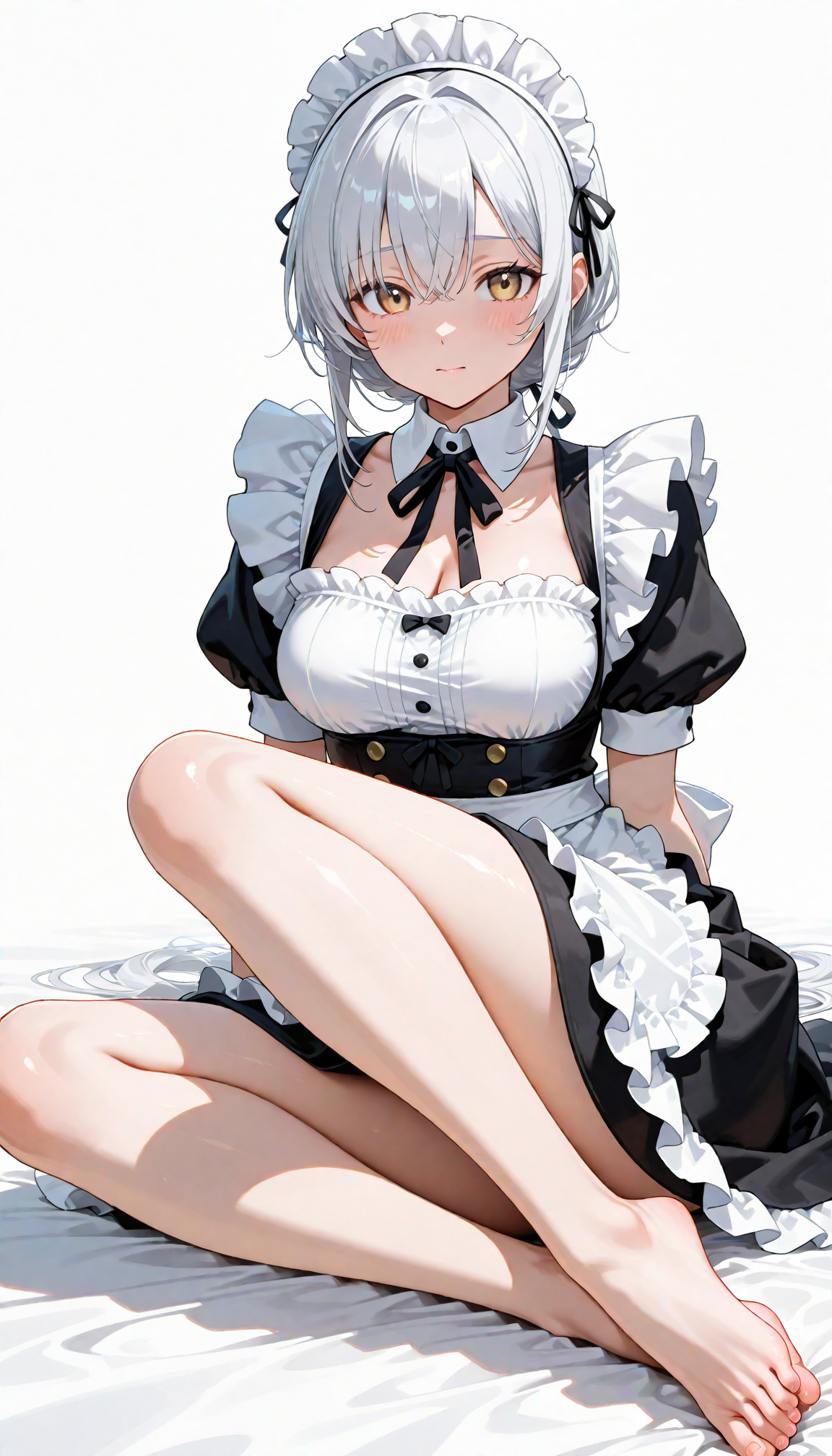 裸足メイドさん達