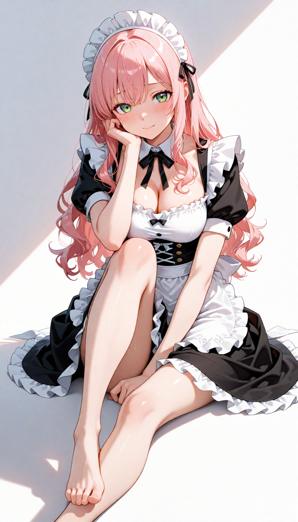 裸足メイドさん達
