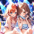 (Zoom-up)ナイトクラブのかわいい女の子 6年後の黒澤ルビィと西木野真姫 11枚目