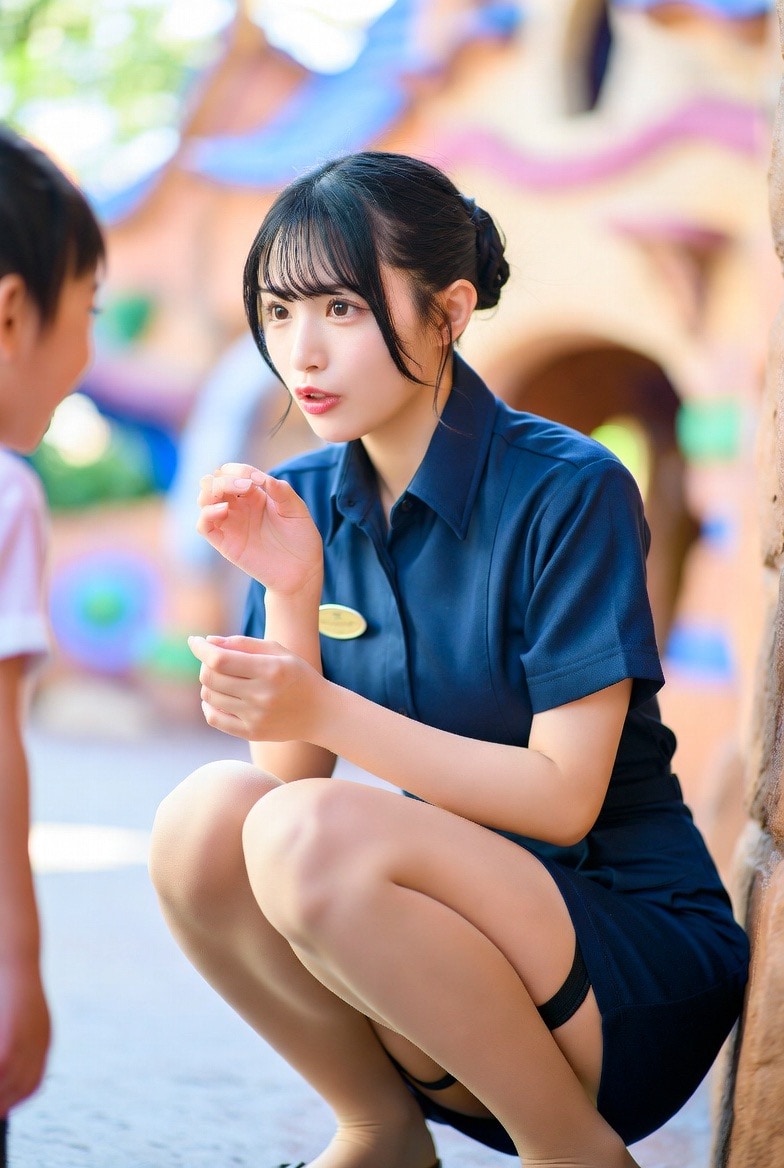 キャストのお姉さんのガーターベルト