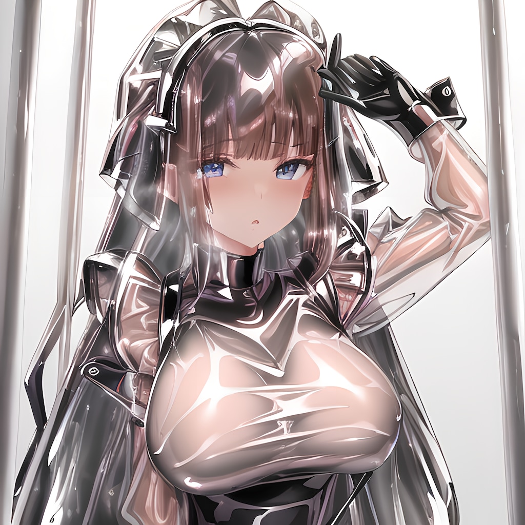 光沢スケスケメイド