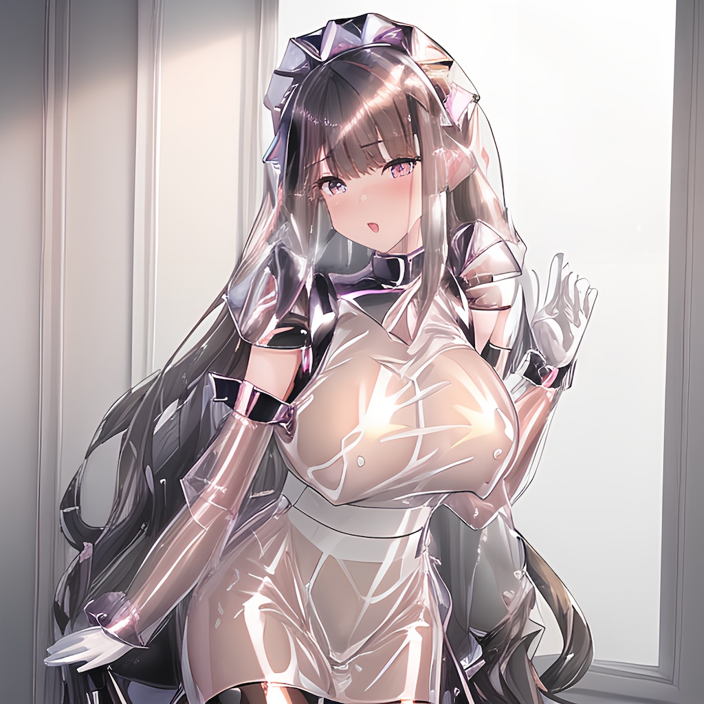 光沢スケスケメイド