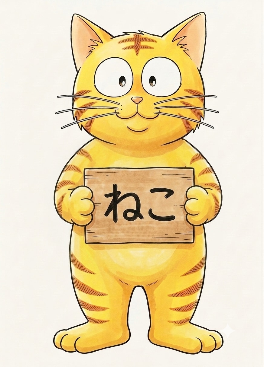 23.「ね」→「ねこ」かなねこ