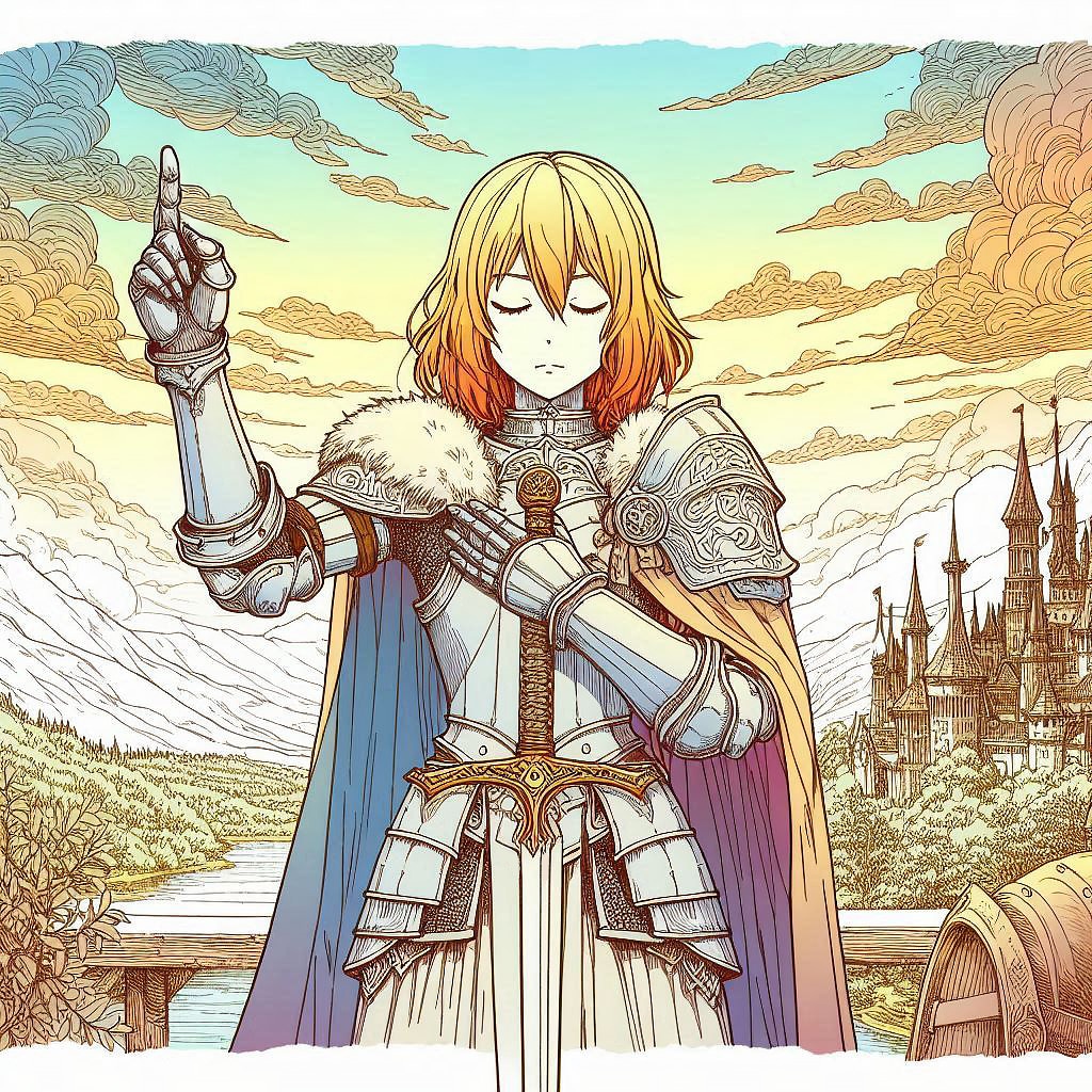 剣と魔法の世界-Dalle編 (ナイト102)