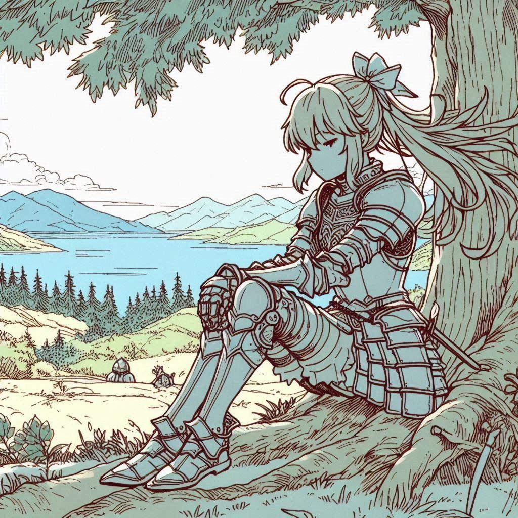 剣と魔法の世界-Dalle編 (ナイト102)