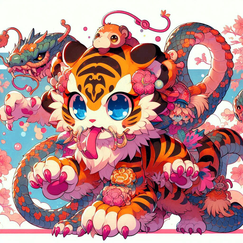 ヒーローっぽい鵺と手足の多い鵺