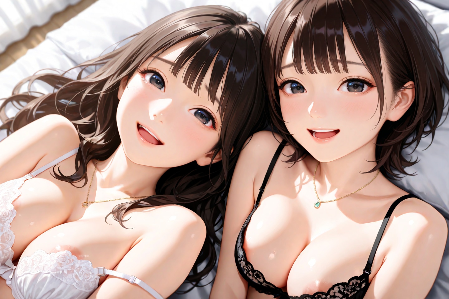 「ベッドでイチャイチャしよっ♡」
