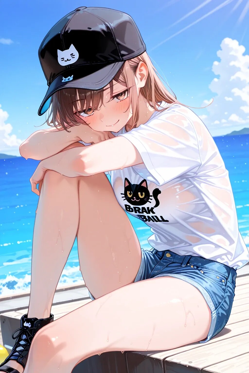 海辺の女の子