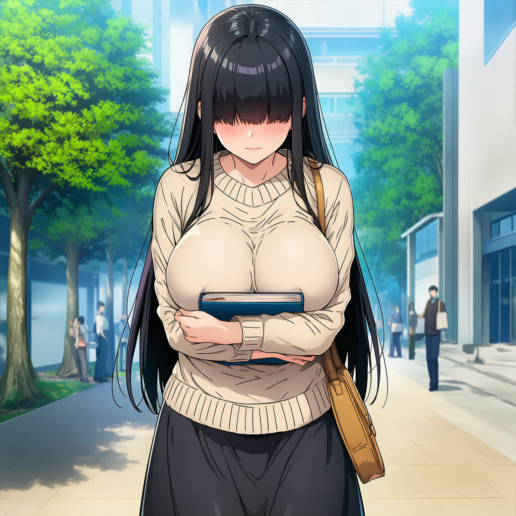 オドオドしてるメカクレJD