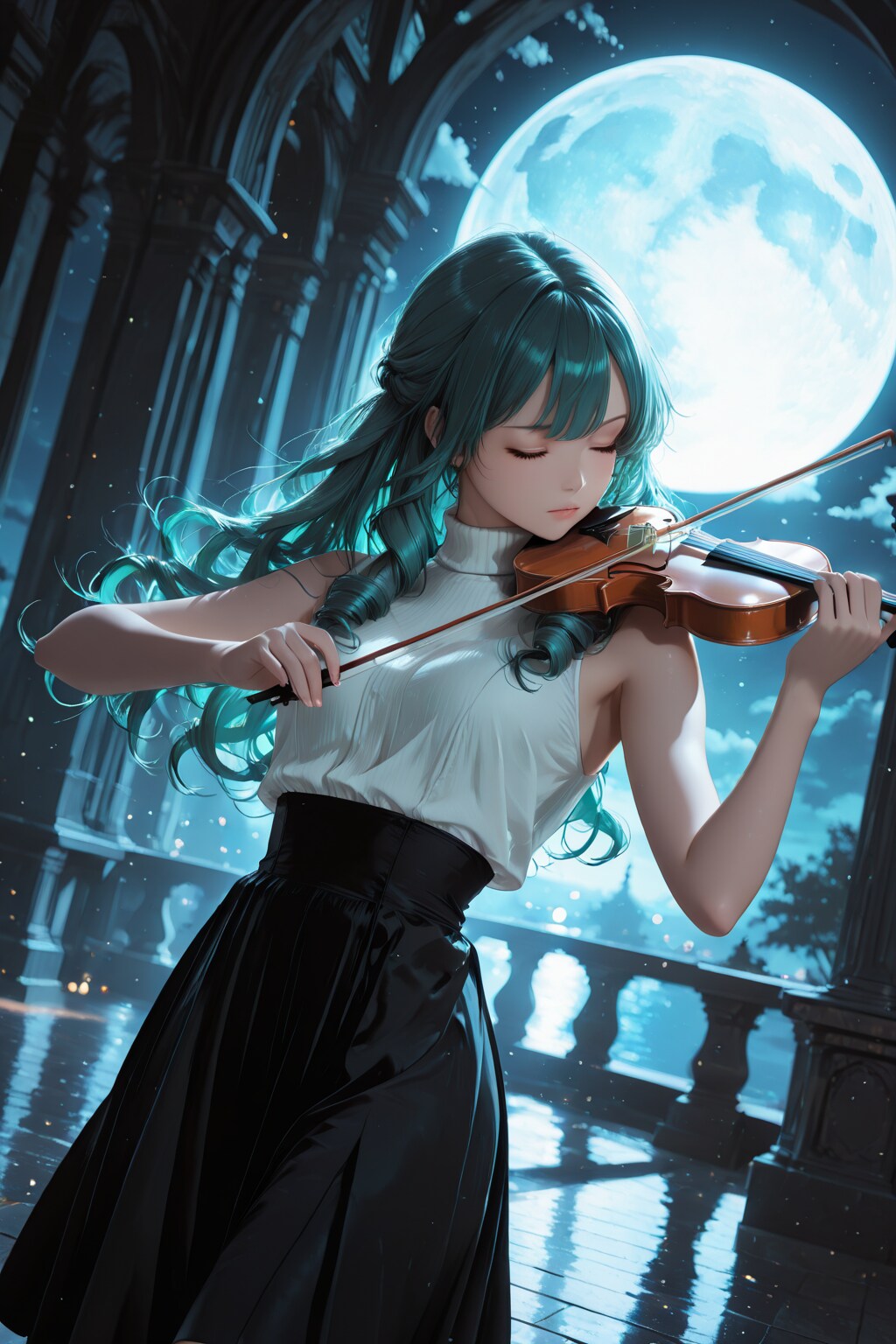 Beautiful Violinist Girl（美人なヴァイオリニスト。【月光、そして蒼き眼差し篇】）