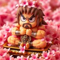 金剛力士に桜 3枚目