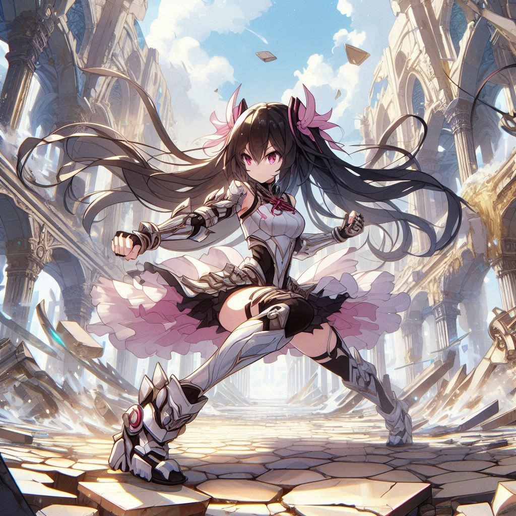 力強くも乙女らしいポーズって難しいわよね、今回は上手く出来たけど