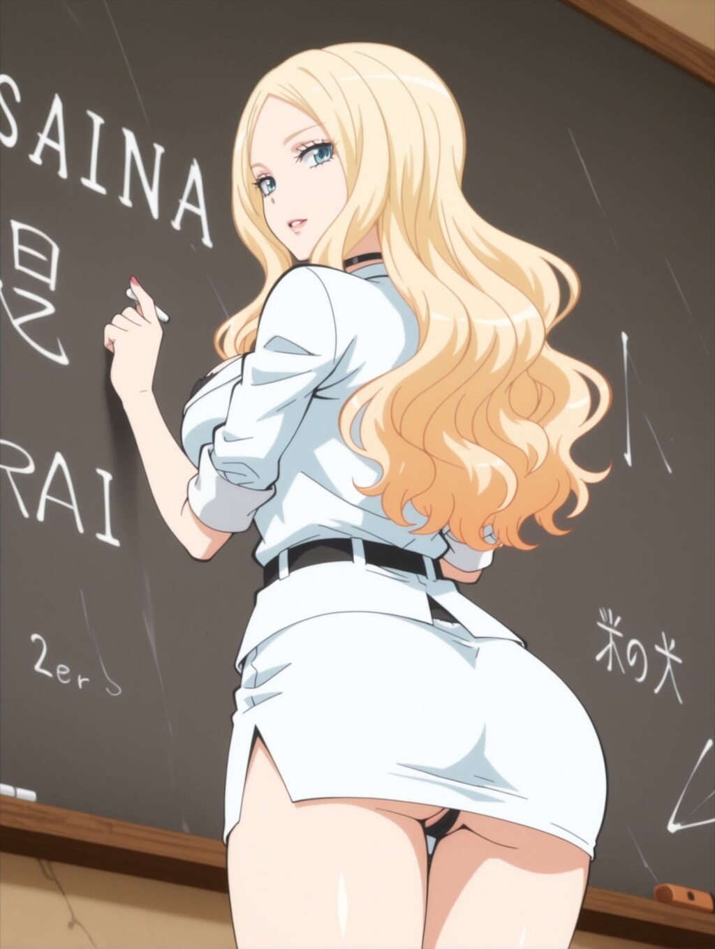 ビッチ先生×パンチラ