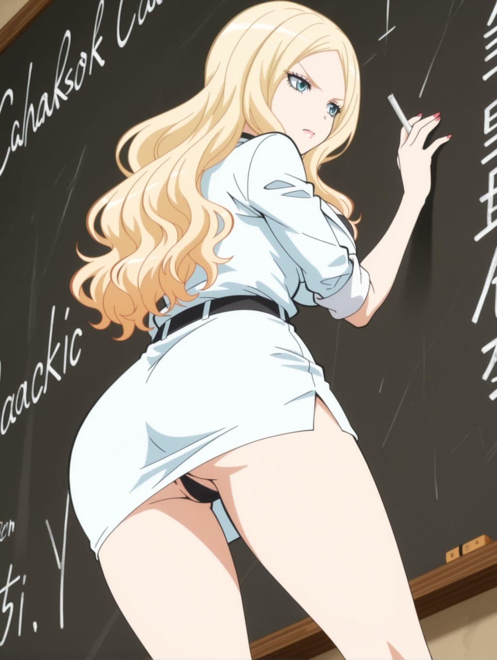 ビッチ先生×パンチラ
