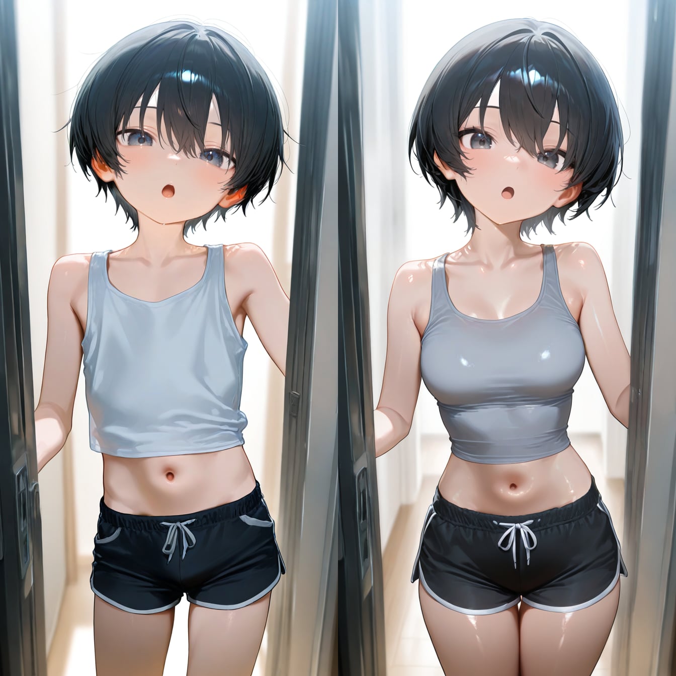 TS前後 | の人気AIイラスト・グラビア