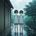 急な雨 2枚目