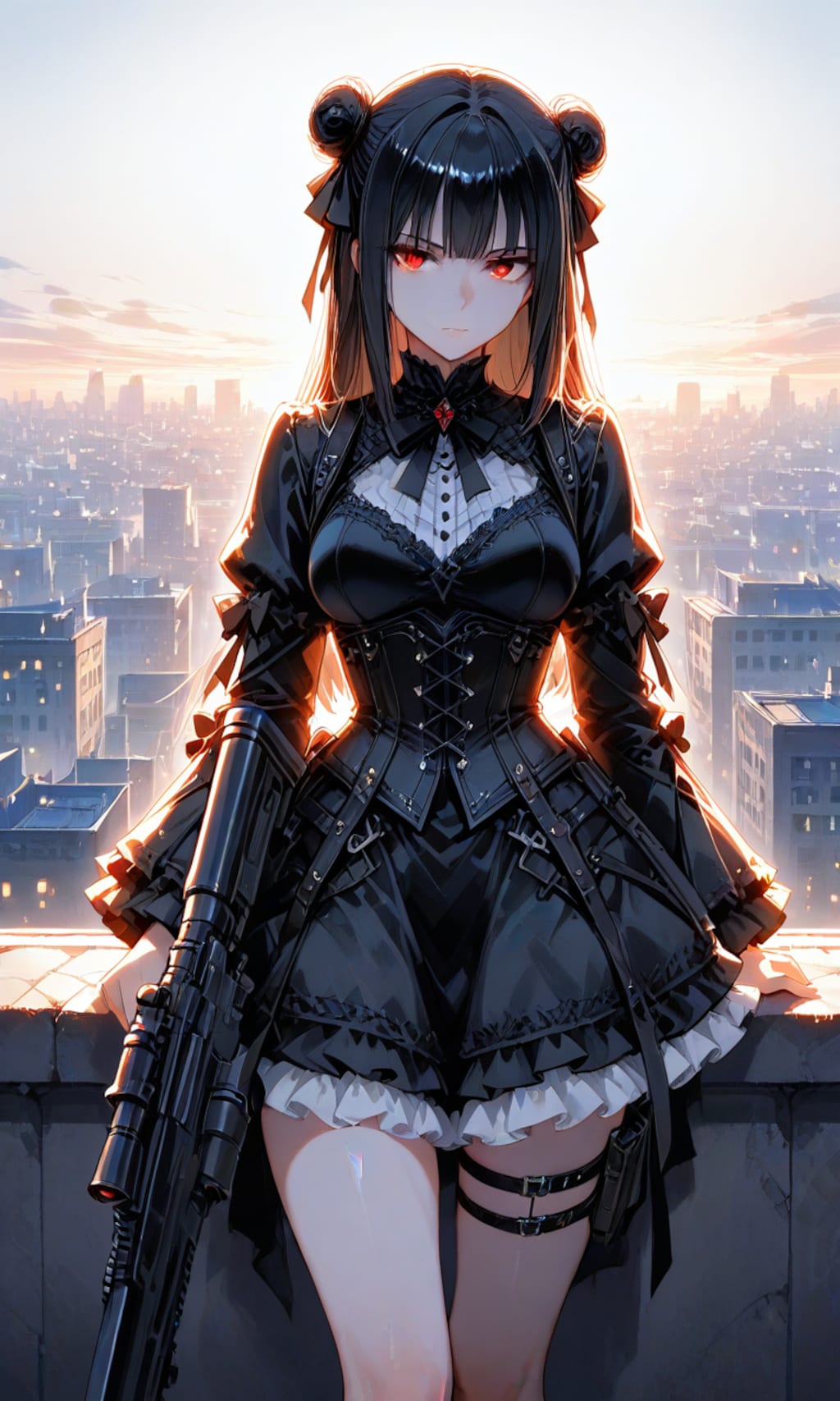 狙撃する気なゴスロリさん