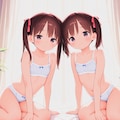 ツインテール姉妹２（下着Ver） 4枚目