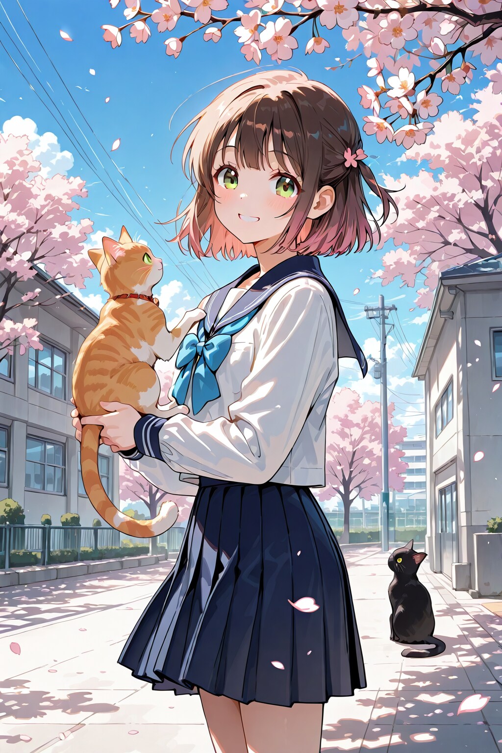 猫と一緒