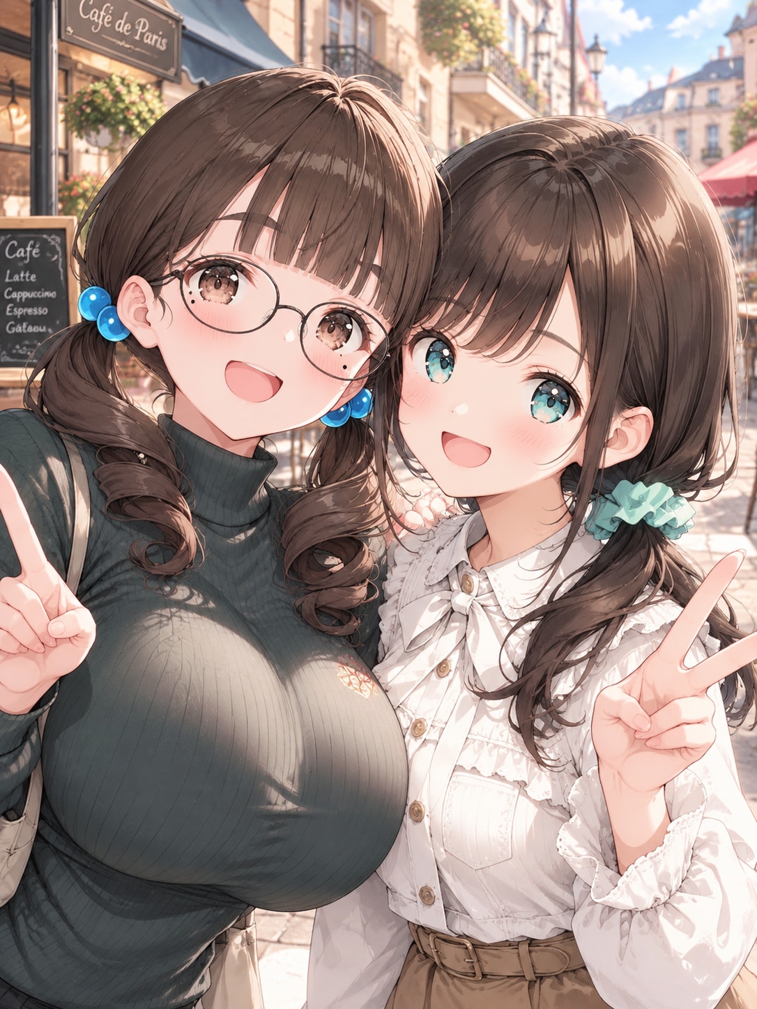 まなかちゃんとカフェ巡り | の人気AIイラスト・グラビア