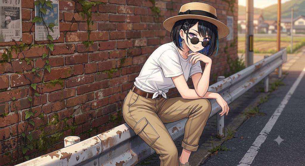 夏コーデ満喫中のあまねちゃん