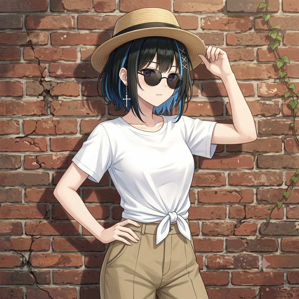 夏コーデ満喫中のあまねちゃん