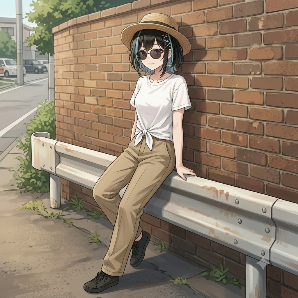 夏コーデ満喫中のあまねちゃん