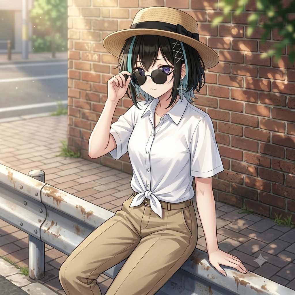 夏コーデ満喫中のあまねちゃん