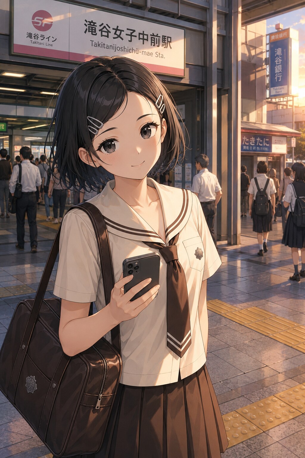 架空制服女子３２　真央ちゃん | の人気AIイラスト・グラビア
